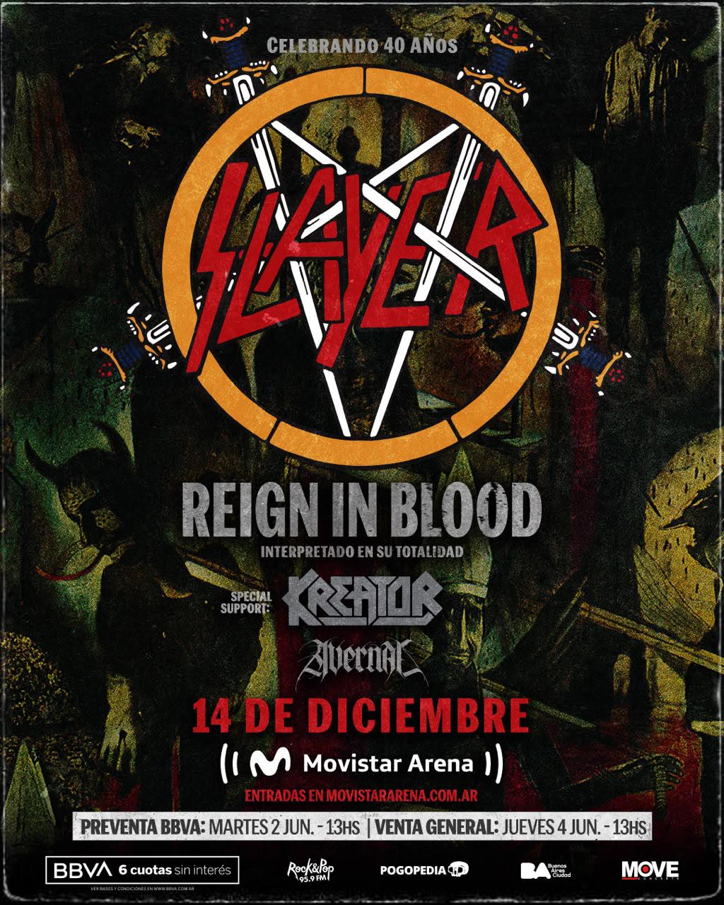 SLAYER vuelve a Argentina!